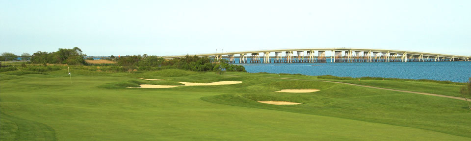 Rum Pointe golf course in Berlin MD overlooks the bay and Assateague Island